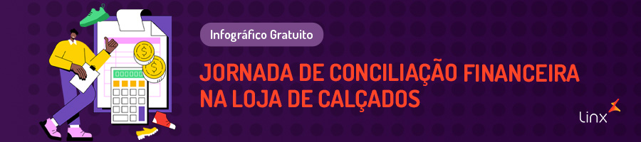 conciliação financeira em lojas de calçados