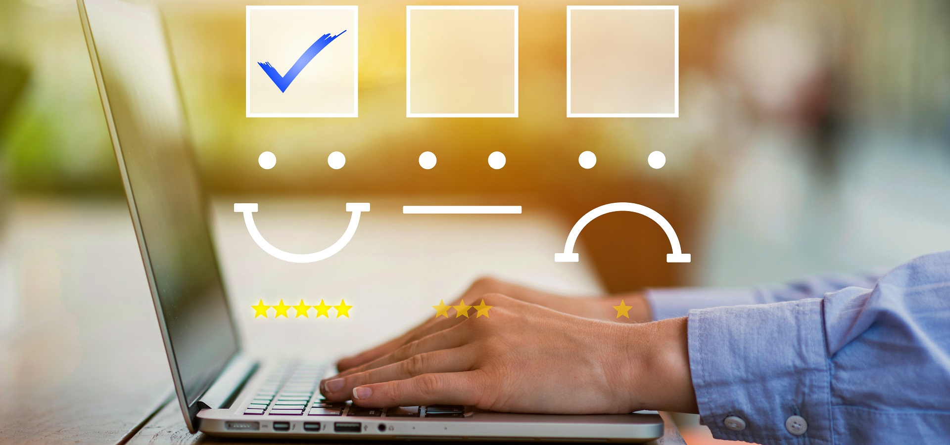 avaliação de clientes