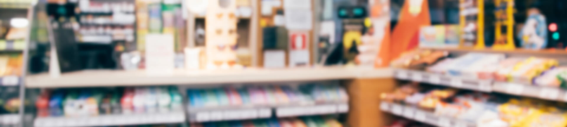 É hora de conveniência na loja de conveniência