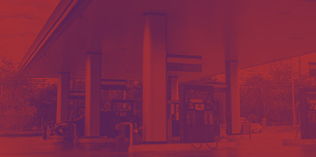 Postos embandeirados